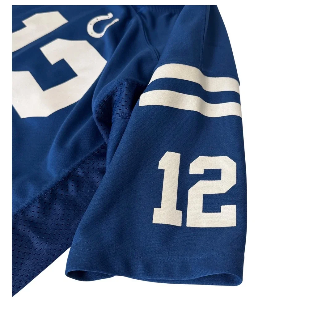 NFL Team Apparel Indianapolis Colts Andrew Luck 12 Youth‎ Medium Blue Jersey